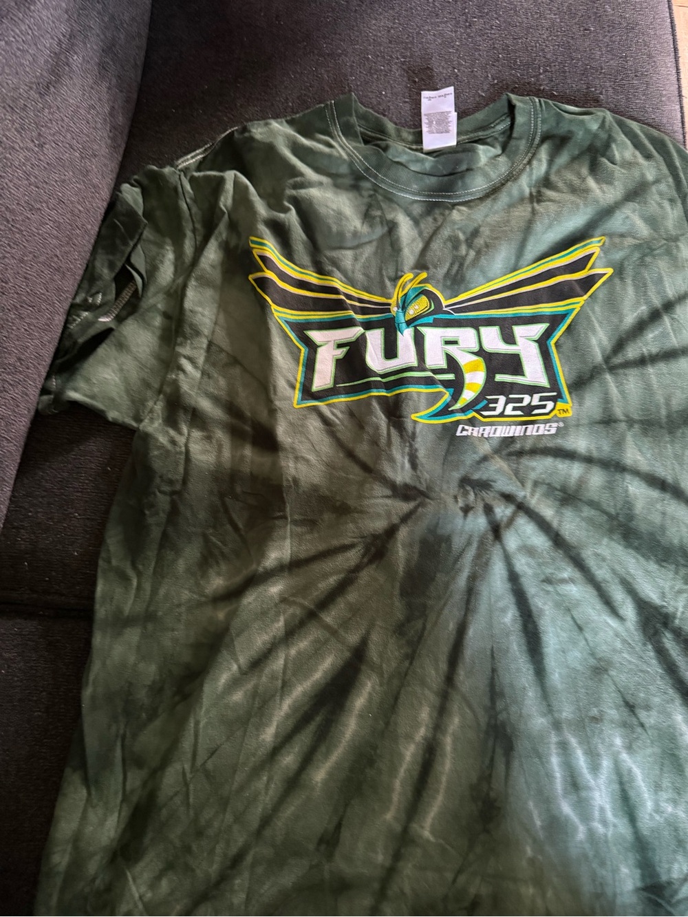 Fury 325 Carowinds Graphic Tee in Forest Green